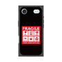 プレミアムスクエアケース［ FRAGILE Sticker - Black ］