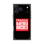 プレミアムスクエアケース［ FRAGILE Sticker - Black ］