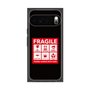 プレミアムスクエアケース［ FRAGILE Sticker - Black ］