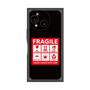 プレミアムスクエアケース［ FRAGILE Sticker - Black ］