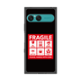 プレミアムスクエアケース［ FRAGILE Sticker - Black ］