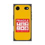 プレミアムスクエアケース［ FRAGILE Sticker - Yellow ］