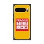 プレミアムスクエアケース［ FRAGILE Sticker - Yellow ］