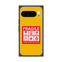 プレミアムスクエアケース［ FRAGILE Sticker - Yellow ］