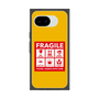 プレミアムスクエアケース［ FRAGILE Sticker - Yellow ］