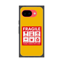 プレミアムスクエアケース［ FRAGILE Sticker - Yellow ］