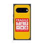 プレミアムスクエアケース［ FRAGILE Sticker - Yellow ］