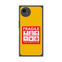 プレミアムスクエアケース［ FRAGILE Sticker - Yellow ］