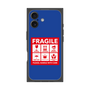 プレミアムスクエアケース［ FRAGILE Sticker - Blue ］