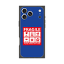 プレミアムスクエアケース［ FRAGILE Sticker - Blue ］