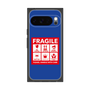 プレミアムスクエアケース［ FRAGILE Sticker - Blue ］