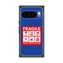 プレミアムスクエアケース［ FRAGILE Sticker - Blue ］