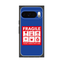 プレミアムスクエアケース［ FRAGILE Sticker - Blue ］