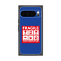 プレミアムスクエアケース［ FRAGILE Sticker - Blue ］