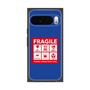 プレミアムスクエアケース［ FRAGILE Sticker - Blue ］