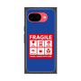 プレミアムスクエアケース［ FRAGILE Sticker - Blue ］