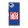 プレミアムスクエアケース［ FRAGILE Sticker - Blue ］