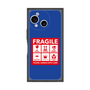 プレミアムスクエアケース［ FRAGILE Sticker - Blue ］