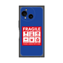 プレミアムスクエアケース［ FRAGILE Sticker - Blue ］