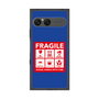 プレミアムスクエアケース［ FRAGILE Sticker - Blue ］