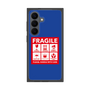 プレミアムスクエアケース［ FRAGILE Sticker - Blue ］