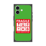 プレミアムスクエアケース［ FRAGILE Sticker - Green ］