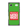 プレミアムスクエアケース［ FRAGILE Sticker - Green ］
