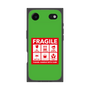 プレミアムスクエアケース［ FRAGILE Sticker - Green ］