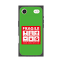プレミアムスクエアケース［ FRAGILE Sticker - Green ］