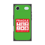 プレミアムスクエアケース［ FRAGILE Sticker - Green ］