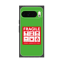 プレミアムスクエアケース［ FRAGILE Sticker - Green ］