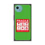 プレミアムスクエアケース［ FRAGILE Sticker - Green ］