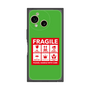 プレミアムスクエアケース［ FRAGILE Sticker - Green ］