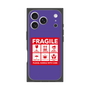 プレミアムスクエアケース［ FRAGILE Sticker - Purple ］