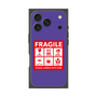 プレミアムスクエアケース［ FRAGILE Sticker - Purple ］