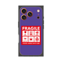 プレミアムスクエアケース［ FRAGILE Sticker - Purple ］