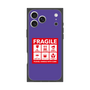 プレミアムスクエアケース［ FRAGILE Sticker - Purple ］