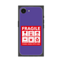 プレミアムスクエアケース［ FRAGILE Sticker - Purple ］