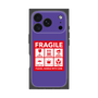 プレミアムスクエアケース［ FRAGILE Sticker - Purple ］