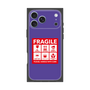 プレミアムスクエアケース［ FRAGILE Sticker - Purple ］