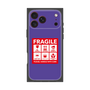 プレミアムスクエアケース［ FRAGILE Sticker - Purple ］