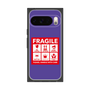 プレミアムスクエアケース［ FRAGILE Sticker - Purple ］