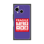 プレミアムスクエアケース［ FRAGILE Sticker - Purple ］
