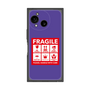 プレミアムスクエアケース［ FRAGILE Sticker - Purple ］