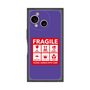 プレミアムスクエアケース［ FRAGILE Sticker - Purple ］