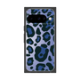 プレミアムスクエアケース［ Leopard - Blue ］