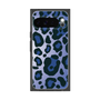 プレミアムスクエアケース［ Leopard - Blue ］