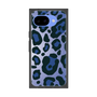 プレミアムスクエアケース［ Leopard - Blue ］