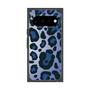 プレミアムスクエアケース［ Leopard - Blue ］
