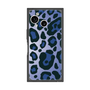 プレミアムスクエアケース［ Leopard - Blue ］